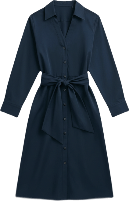 blue utility tie waist shirt dress Kori Utility Cargo Tie Waist Romper
