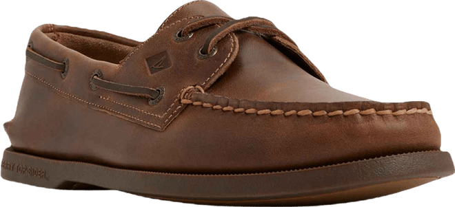 Men's Lace-Up Round-Toe Boat Shoes