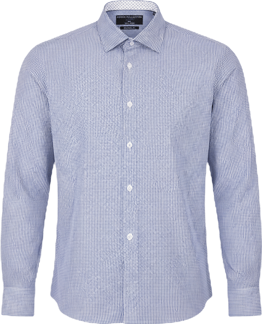 Men's 4-Way Tonal Geometric-Print Woven Dress Shirt