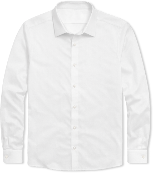 Men's 4-Way Tonal Herringbone Print Woven Dress Shirt