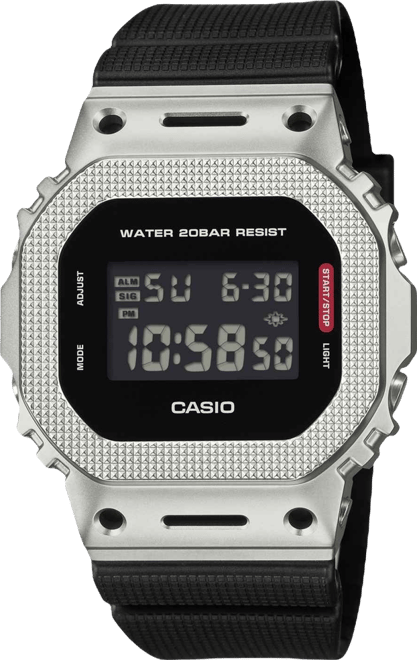 Men's Japanese Quartz Black Resin Watch 43.2mm