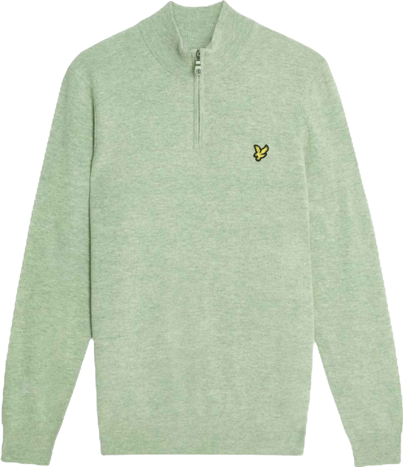 Men's Lambswool Blend Quarter Zip Sweater