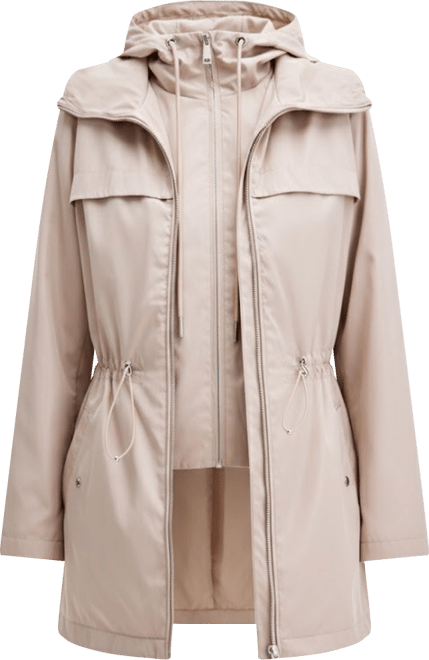 Women's Bibbed Hooded Anorak Coat