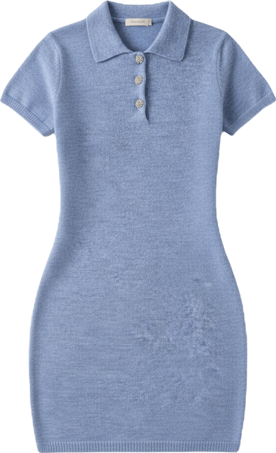 Women's Short-Sleeve Polo Ophelia Sweaterdress