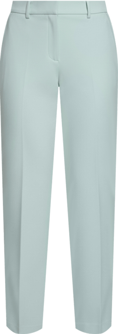 Women's Solid Belted Bootcut Trousers