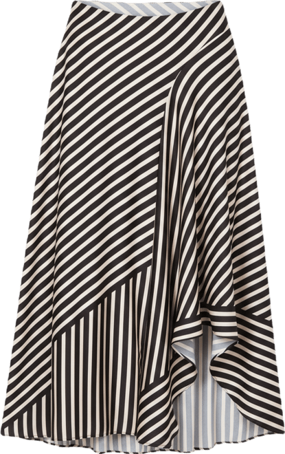 Women's High-Low Asymmetrical Front Maxi Skirt