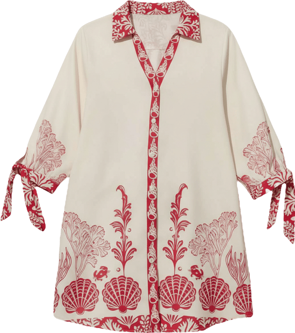 Women's Vacationing Tropical Mini Beach Dress