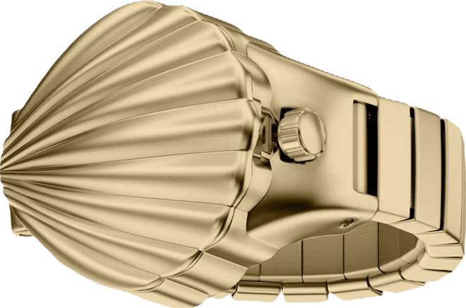 Women's Ring Watch Quartz Two-Hand Gold Stainless Steel Watch, 24mm