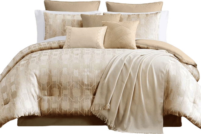 Wade Geometric 14-Pc. Comforter Set, Queen