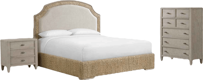 Sirena Queen 3-Pc. Set (Bed, Chest, 3-Drawer Nightstand)