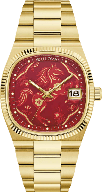 Men's Limited Edition Super Seville Year of the Horse Gold-Tone Bracelet Watch, 38mm