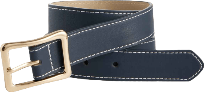 Women's Contrast Edge Stitch Belt, Macy's Exclusive