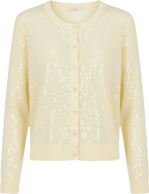 Women's Button-Front Sequin Cardigan