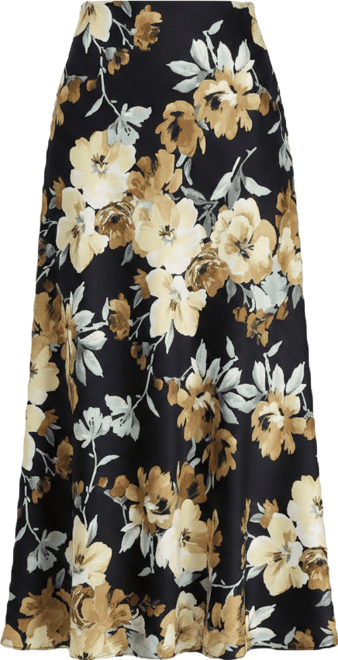 Women's Floral-Print Pull-On Flared Skirt