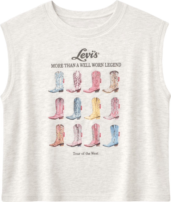 Juniors' Boxy Crewneck Tank Top