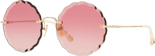 Women's Round Etched Metal Sunglasses, CH0047S