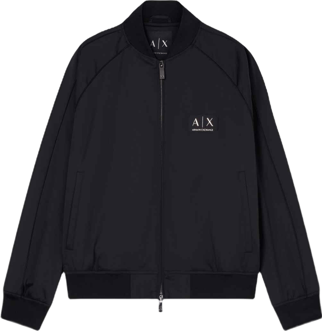 Men's Black and Gold Bomber Jacket