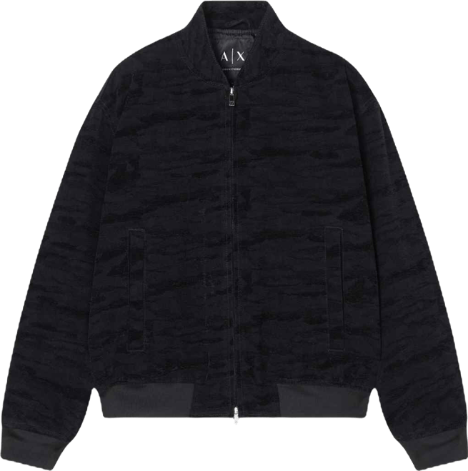 Men's Jacquard Camouflage Bomber Jacket