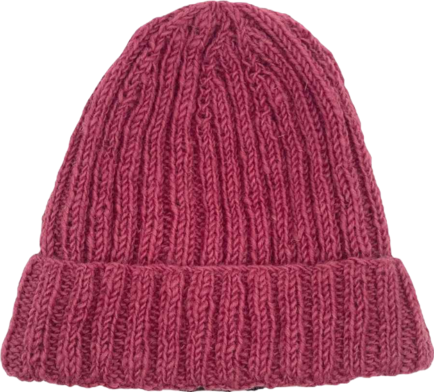 Women s Artisan Hand-Knit Denali Ribbed Wool Beanie Hat
