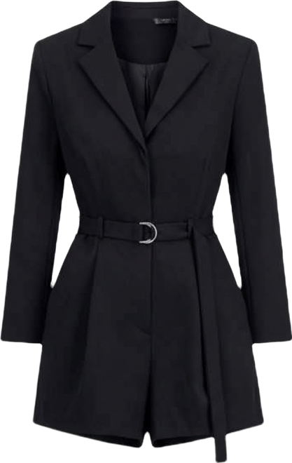 Women's Belted Blazer Romper, Macy's Exclusive