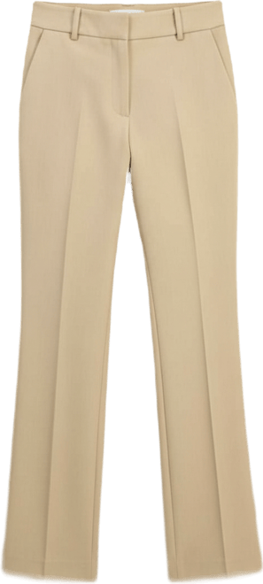 Women's Mid-Rise Press-Pleat Bootcut Pants