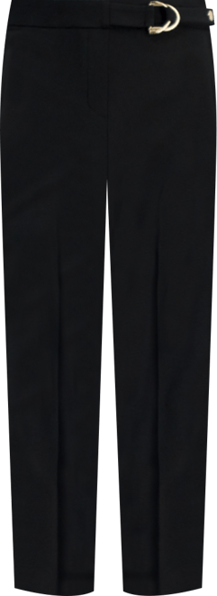 Women's Pull-On Belted Mid-Rise Wide-Leg Pants