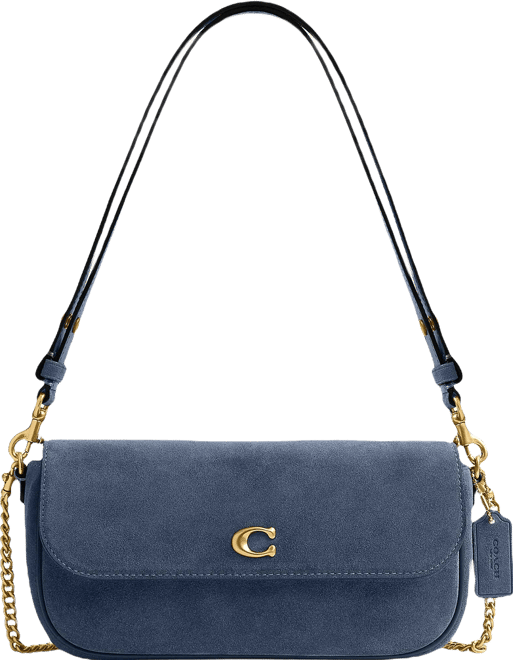 5/17まで特価！新品！プラと布袋と紙袋付き　COACH 紺 ショルダーバッグ COACH Brook Flap Chain Shoulder Bag | Dillard's