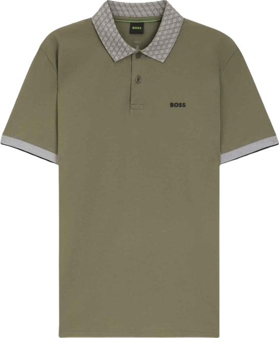 Boss by  Men's Stretch Cotton Moisture Management Paddy Polo Shirt