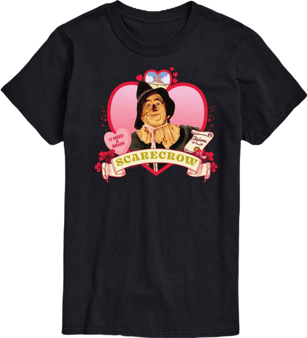 Men's Wizard of Oz Heart Scarecrow Short-Sleeve Graphic T-Shirt