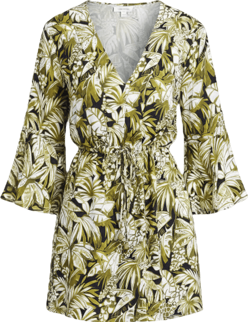 Women's V-Neck Cover-Up Tunic Dress