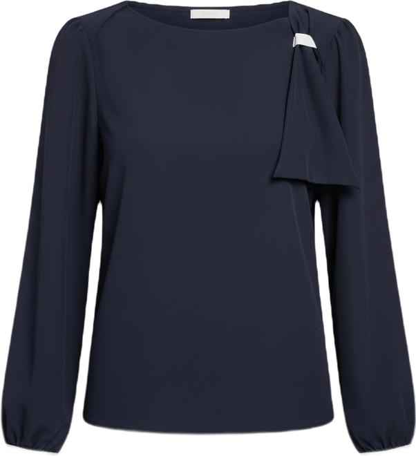 Women's Long-Sleeve Side Tie Top