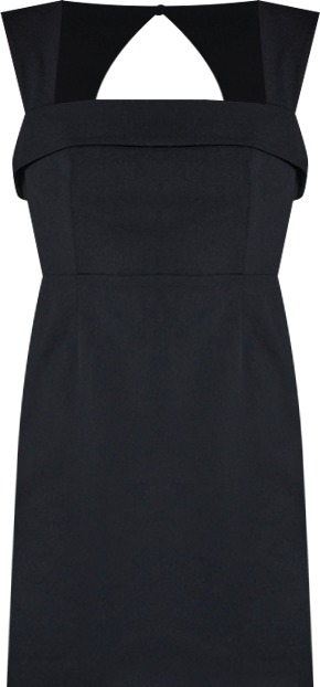 Women's Wide-Strap Square Neck A-Line Mini Dress