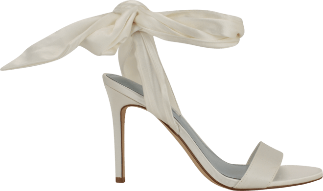 Women's Maddie Bridal Ankle Tie Wrap Stiletto Heel Sandals