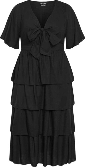 Women's Ana Tie Maxi Tiered Dress