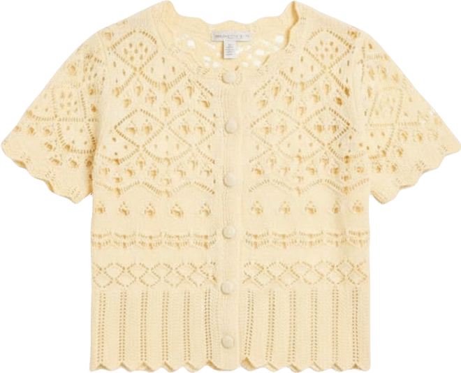 Women's Pointelle Button Front Cardigan, Macy's Exclusive