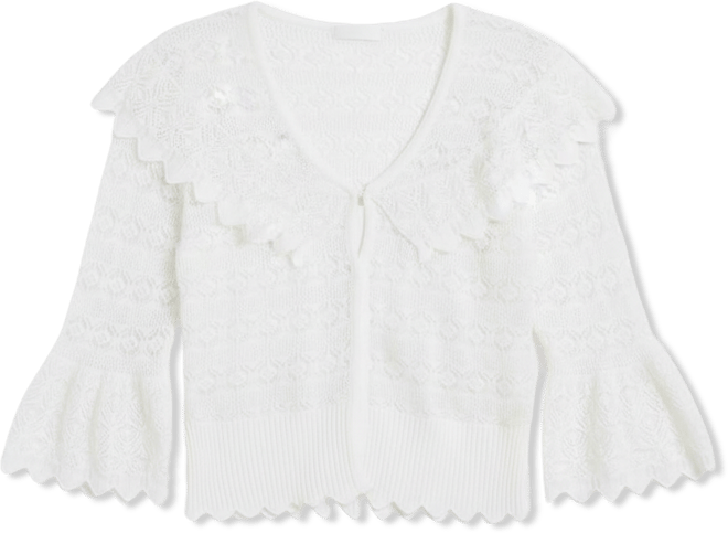 Women's Pointelle-Knit Cape-Back Cardigan, Macy's Exclusive
