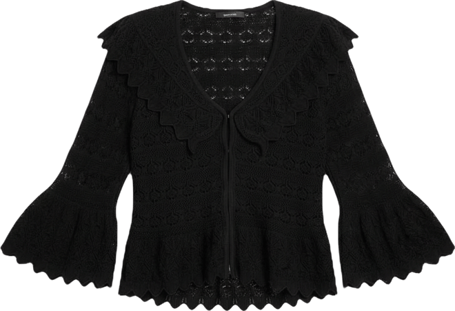 Women's Pointelle-Knit Cape-Back Cardigan, Macy's Exclusive
