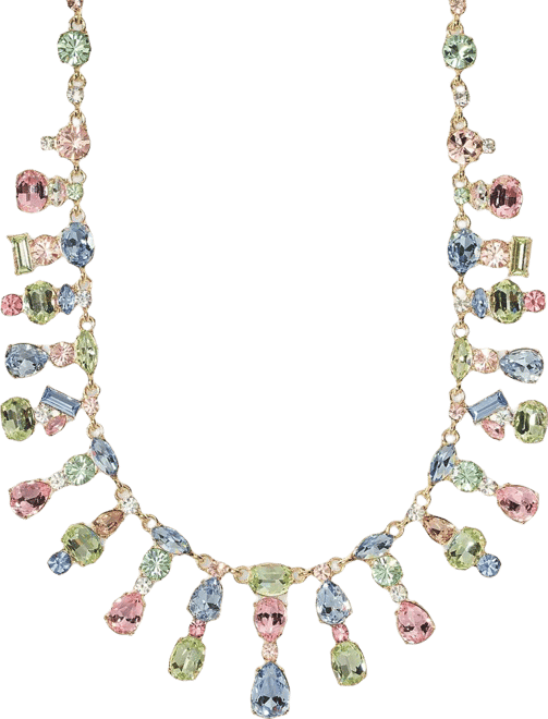 Mixed Stone 16" Statement Necklace