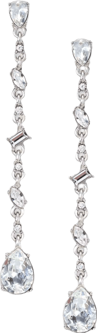 Crystal Linear Drop Earrings