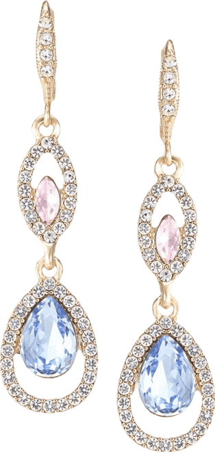 Multi-Stone Double Drop Earrings