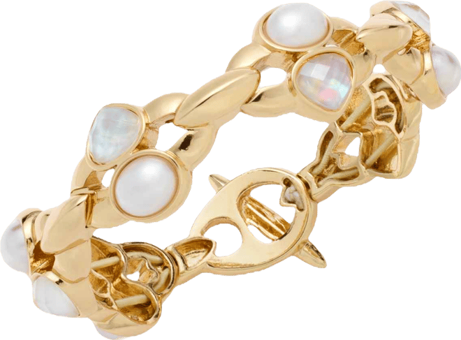 Stone & Mother-of-Pearl Stretch Bracelet
