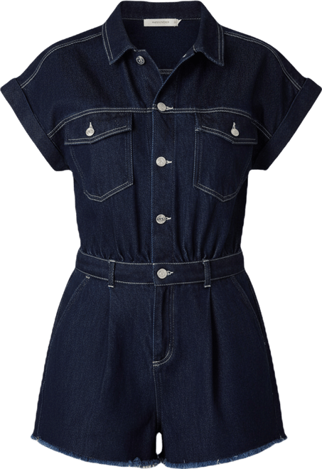 Women's Calliope Collared Short-Sleeve Romper