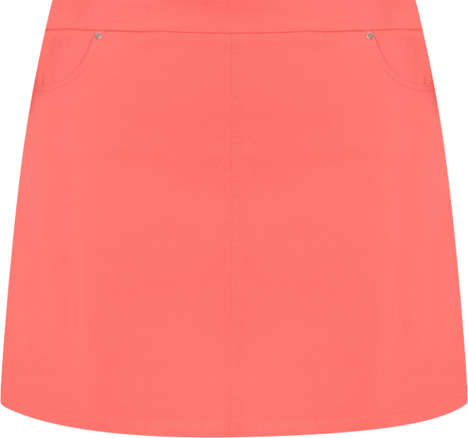 Plus Size Solid Tech Stretch Pull On Skort