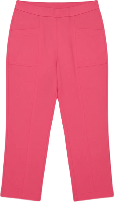Petite The Royal Treatment Relaxed Flat Front Patch Pocket Capri Pants