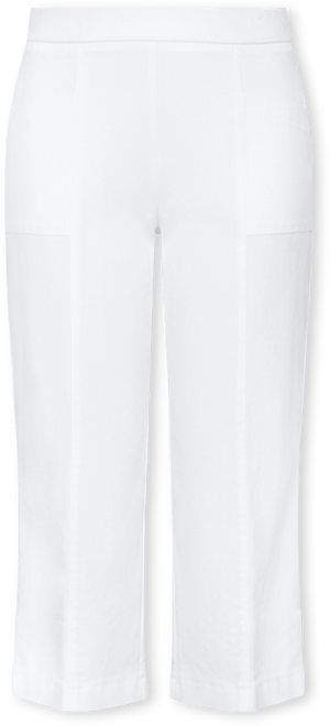 Petite The Royal Treatment Relaxed Flat Front Patch Pocket Capri Pants