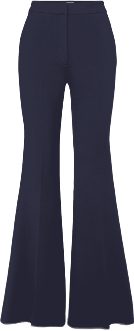 Arden Tailored Flared Pant in Navy | Veronica Beard