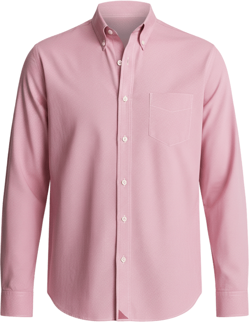 Men's Regular Fit Wrinkle-Free Cadetto Button Up Shirt