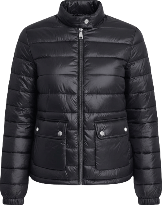 Women's Packable Moto Collar Short Coat