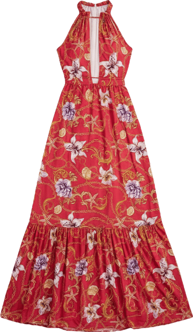 Women's Euros Dress Floral Fuchia