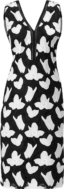 Women's Floral Embroidered Sheath Dress